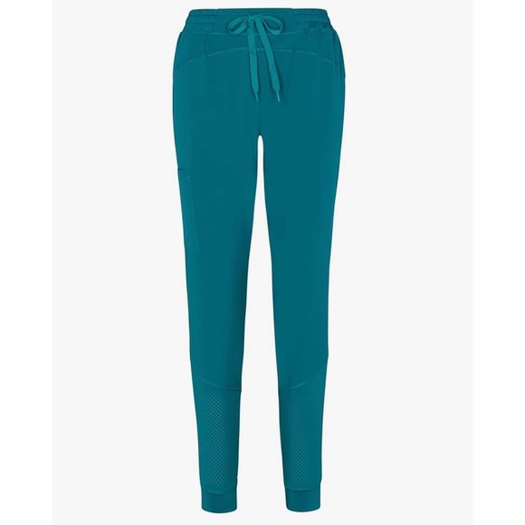 NEW Natural Uniforms Modern Fit Cool Stretch Teal Blue Women's 2X Scrub Set - Picture 4 of 7